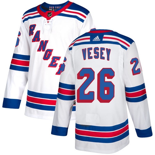 Herren New York Rangers Eishockey Trikot Jimmy Vesey #26 Authentic Weiß Auswärts